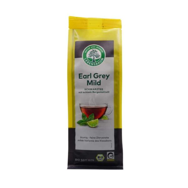 Lebensbaum bio Erl Grey Mild szálas fekete tea, bergamot olajjal - enyhe aromájú